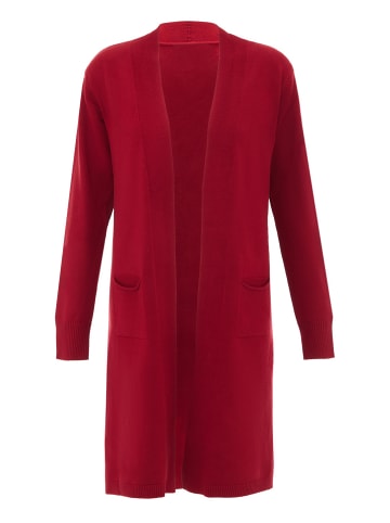 SANIKA Damen Cardigan in Weinrot
