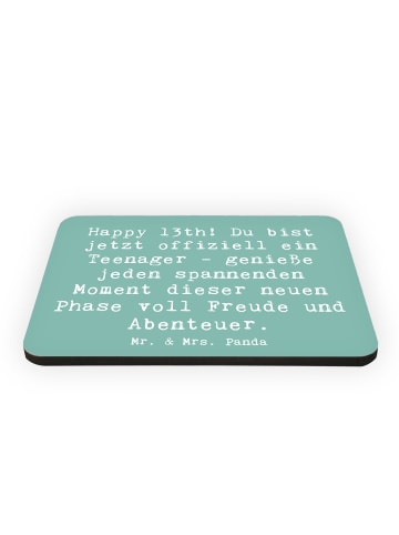 Mr. & Mrs. Panda Magnet Spruch 13. Geburtstag mit Spruch in Meeresbrise