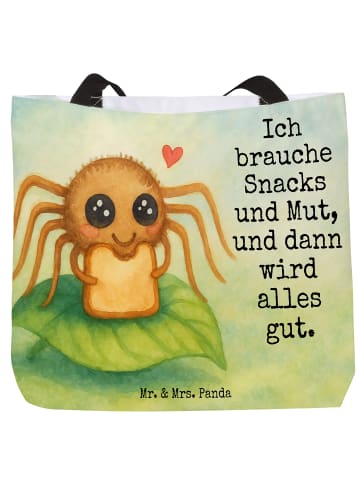 Mr. & Mrs. Panda Shopping Bag Spinne Agathe Sandwich Design mit ... in Weiß