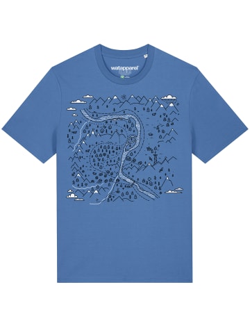 wat? Apparel T-Shirt Landschaft in Bright Blue