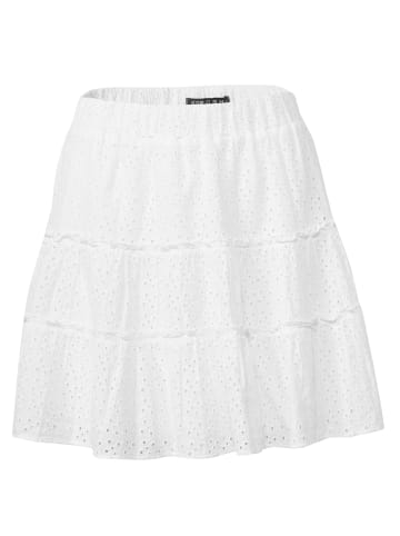 KOROSHI KURZER SKIRT in weiß