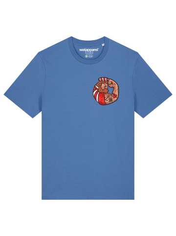 wat? Apparel T-Shirt Seemann in Bright Blue