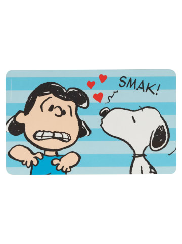 Snoopy Peanuts Snoopy Brettchen Kuss Smak! Schneidebrettchen in blau