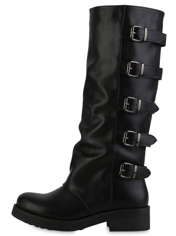 VAN HILL Bikerstiefel Olivia in Schwarz