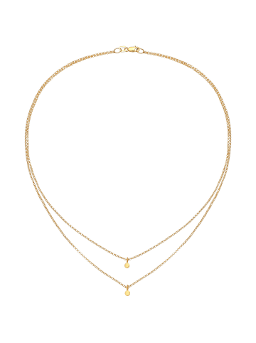 Elli Halskette 375 Gelbgold Geo, Kreis in Gold