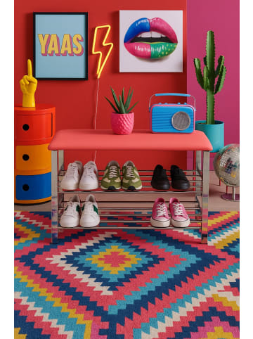 möbel-direkt Sitzbank / Schuhregal Luisa in rosa