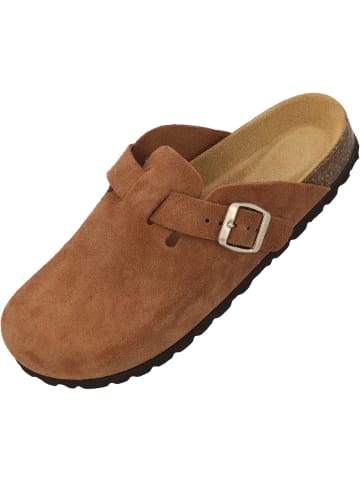 Palado Clogs Kiel Premium Leather in Hellbraun