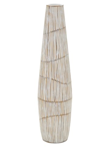 Mauro Ferretti Beige Harzvase Ø 17x68,5 cm