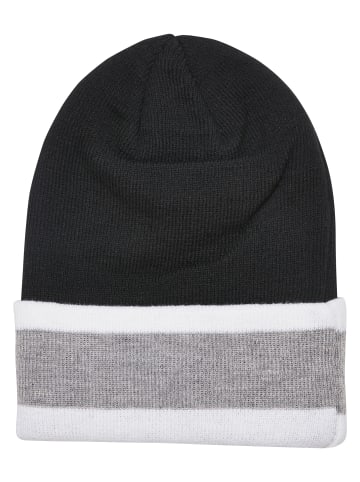 Urban Classics Beany in black/heathergrey/white