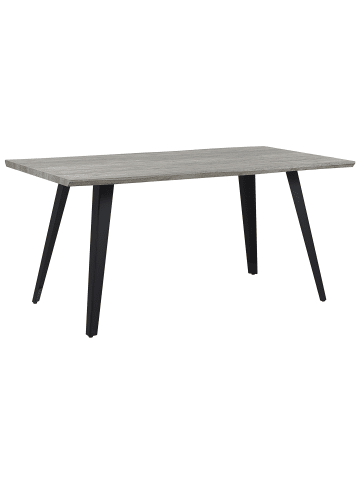 Beliani Esszimmertisch WITNEY in Grau/Braun/Schwarz - (W) 90 x (H) 76 x (L) 160 cm