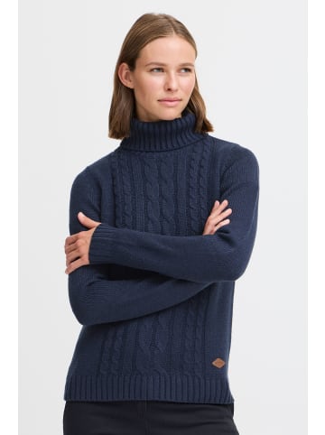 Oxmo Rollkragenpullover OXCATHY 21301293ME modischer Rollkragenpullover in Blau