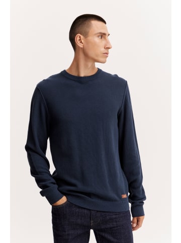 BLEND Strickpullover Pullover 20714899  Schlichter Strickpullover in Blau