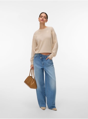 Vero Moda Strickpullover in Oatmeal