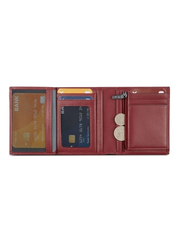 Roncato Detroit Geldbörse RFID Schutz Leder 9 cm in burgundy