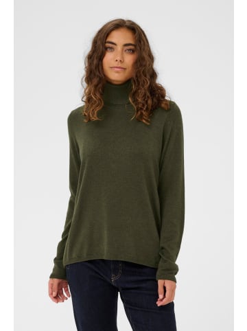CULTURE Strickpullover CUannemarie Relaxed fit in Olive Night Melange