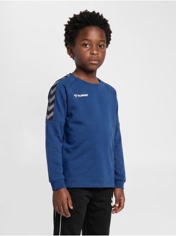 Hummel Sweatshirt Hmlauthentic Kinder in TRUE BLUE