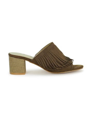 Findlay Peeptoes-Pantolette CUPA in timber brown