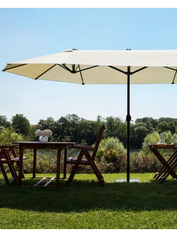 Beliani Marktschirm SIBILLA in Beige - (W) 460 x (H) 247 x (L) 270 cm