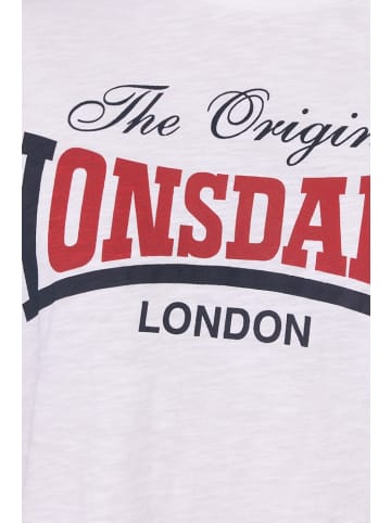 Lonsdale T-Shirt "Aldingham" in Weiß