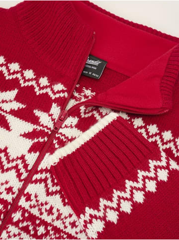 Brandit Strickjacke / Cardigan "Norwegian Cardigan" in Rot