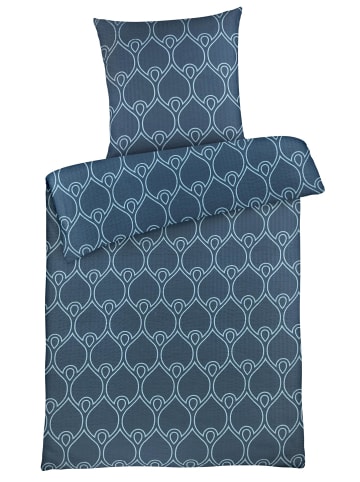 Carpe Sonno Seersucker Bettwäsche in Blau