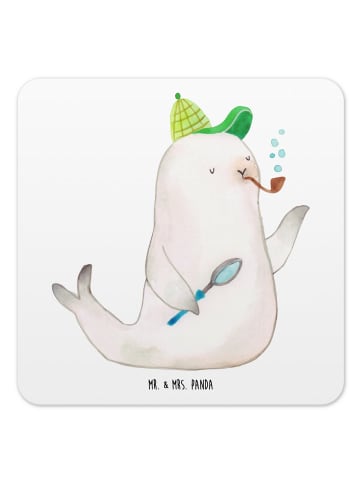Mr. & Mrs. Panda Coaster Robbe Sherlock ohne Spruch in Weiß