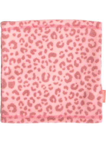 Playshoes Fleece-Schlauchschal Leo-Print in Rosa