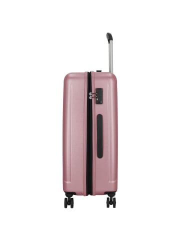 Roncato Kinetic 2.0 4 Rollen Trolley M 66 cm mit Dehnfalte rosa antico