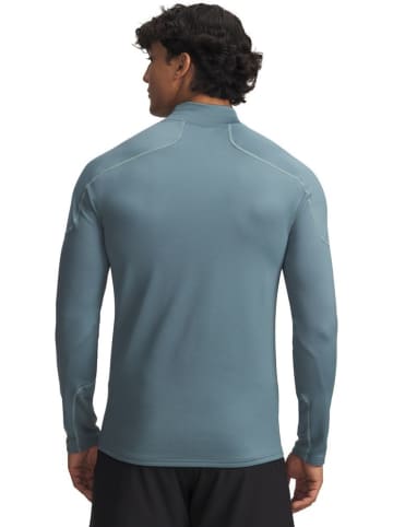 Under Armour Longsleeve "Cold Weather Grid Mock Longsleeve" in Blau