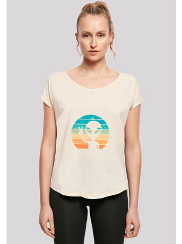 F4NT4STIC Long Cut T-Shirt Alien Piece Sonnenuntergang in Whitesand