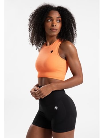 Gorilla Wear Olivia Nahtloses Crop-Top – Pfirsich