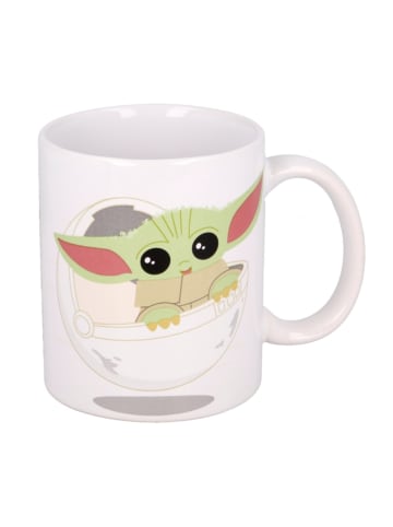 COFI 1453 The Mandalorian Tasse 325ml Baby Yoda Keramikbecher im Geschenkset in Weiß