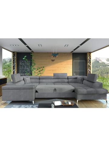 MF Design Tiya Recamiere Rechts in Hellgrau -  (L) 342 x (B) 342 x (H) 88 cm