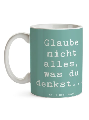 Mr. & Mrs. Panda Keramiktasse Spruch Selbstvertrauen und Klarhei... in Meeresbrise