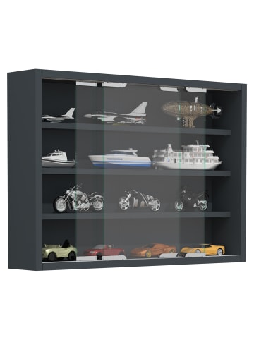 VCM Hängevitrine Wandvitrine Sammel Deko Agisa M in Anthrazit