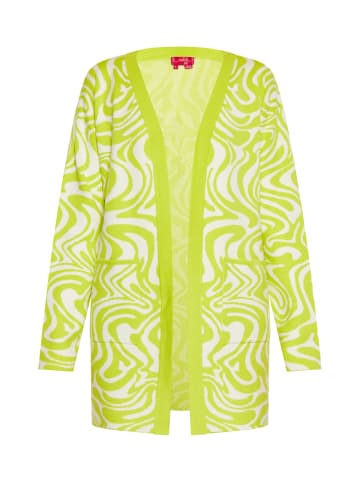 Swirly Cardigan in WOLLWEISS LIMETTE
