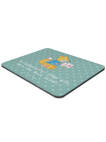 Mr. & Mrs. Panda Mousepad Bauingenieur Held mit Spruch in Meeresbrise
