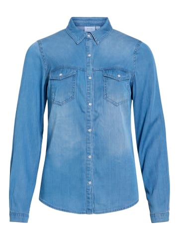 Vila Jeanshemd in Medium Blue Denim 1