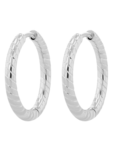 Adeliás Damen Ohrringe – Creole aus Edelstahl in silber