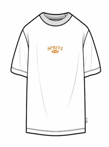 Only&Sons Rundhals T-Shirt für Damen in weiß