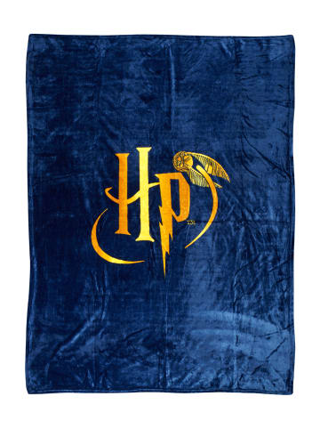 ONOMATO! Decke Quidditch Kuscheldecke 120 x 160 in Dunkel-Blau