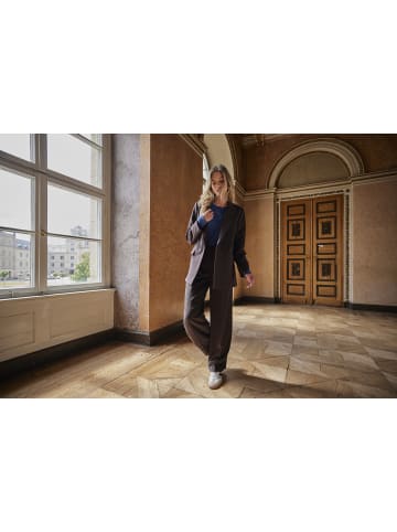 Aniston CASUAL Langarmshirt in blau-braun-geringelt