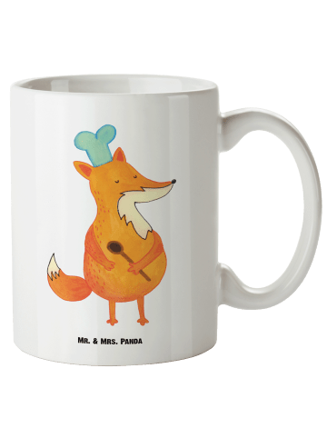 Mr. & Mrs. Panda XL Tasse Fuchs Koch ohne Spruch in Weiß