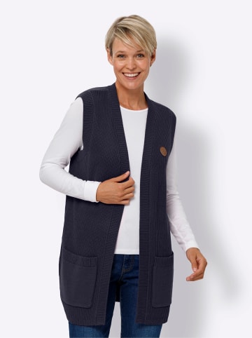 Sieh an! Strickweste in marine