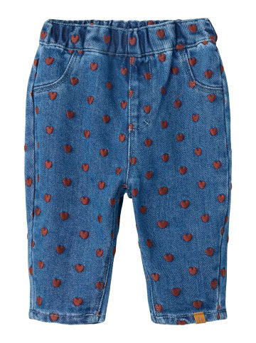 name it Loose Fit Jeans in Dark Blue Denim1
