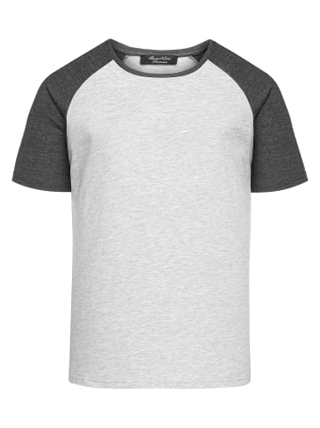 Amaci&Sons T-Shirt KENNER in Grau/Anthrazit
