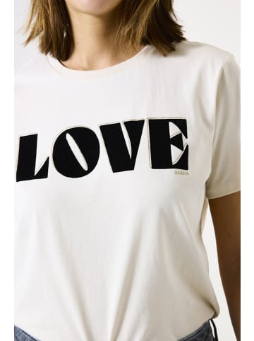 Garcia Print T-Shirt für Herren in weiß