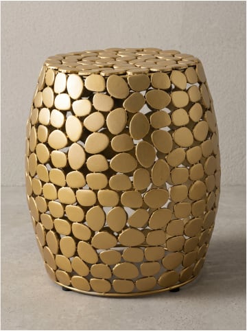 KADIMA DESIGN Beistelltisch pulverbeschichtetes Aluminium, handgefertigt in Gold