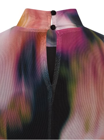 Y.A.S Langarmshirt YASMindy in schwarz pink