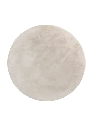 KADIMA DESIGN Teppich Kurzflor waschbar Einfarbig Wohnzimmer in Creme